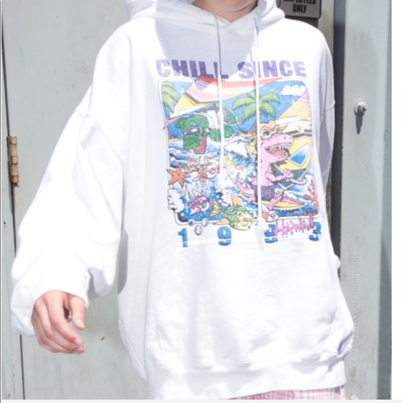 Brandy Melville Tops - Brandy Melville Christy Chill since 93 Hoodie